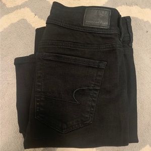 NWT American Eagle Black Kick Boot Jeans